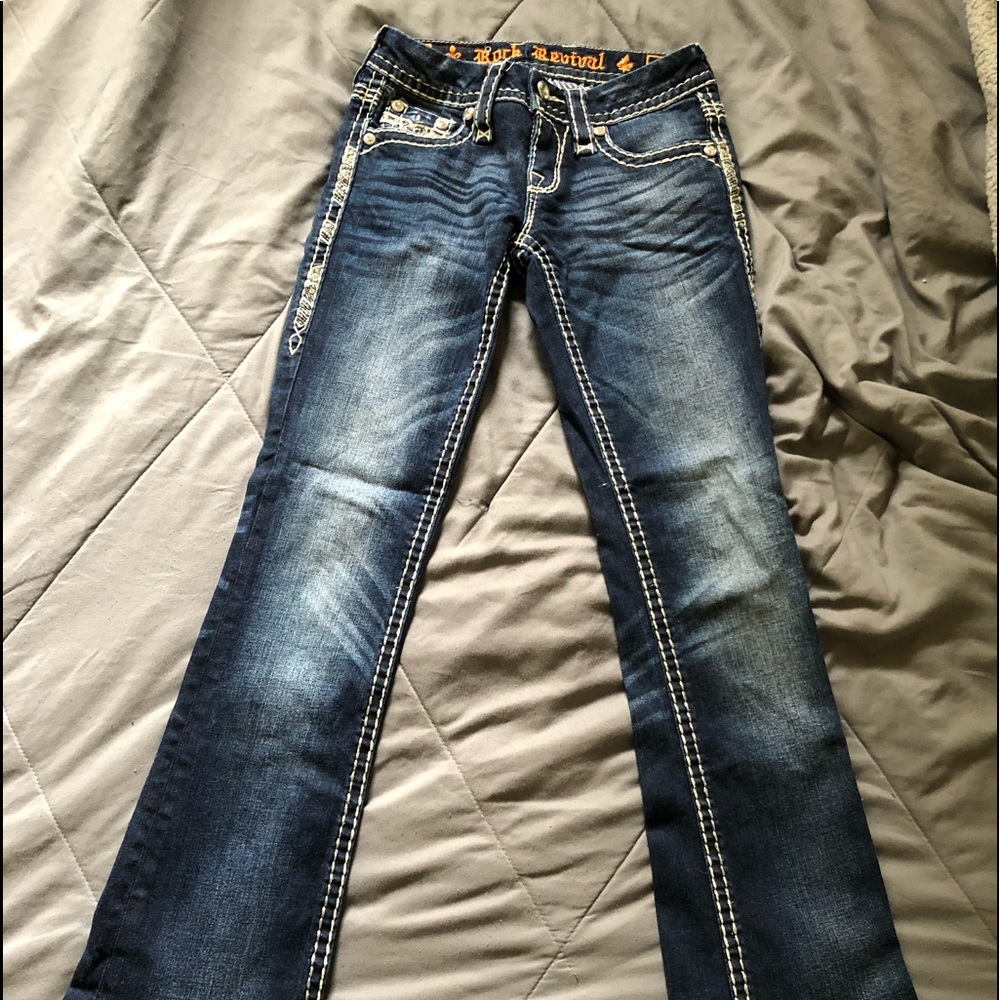 Rock revival Janelle bootcut jeans size 23